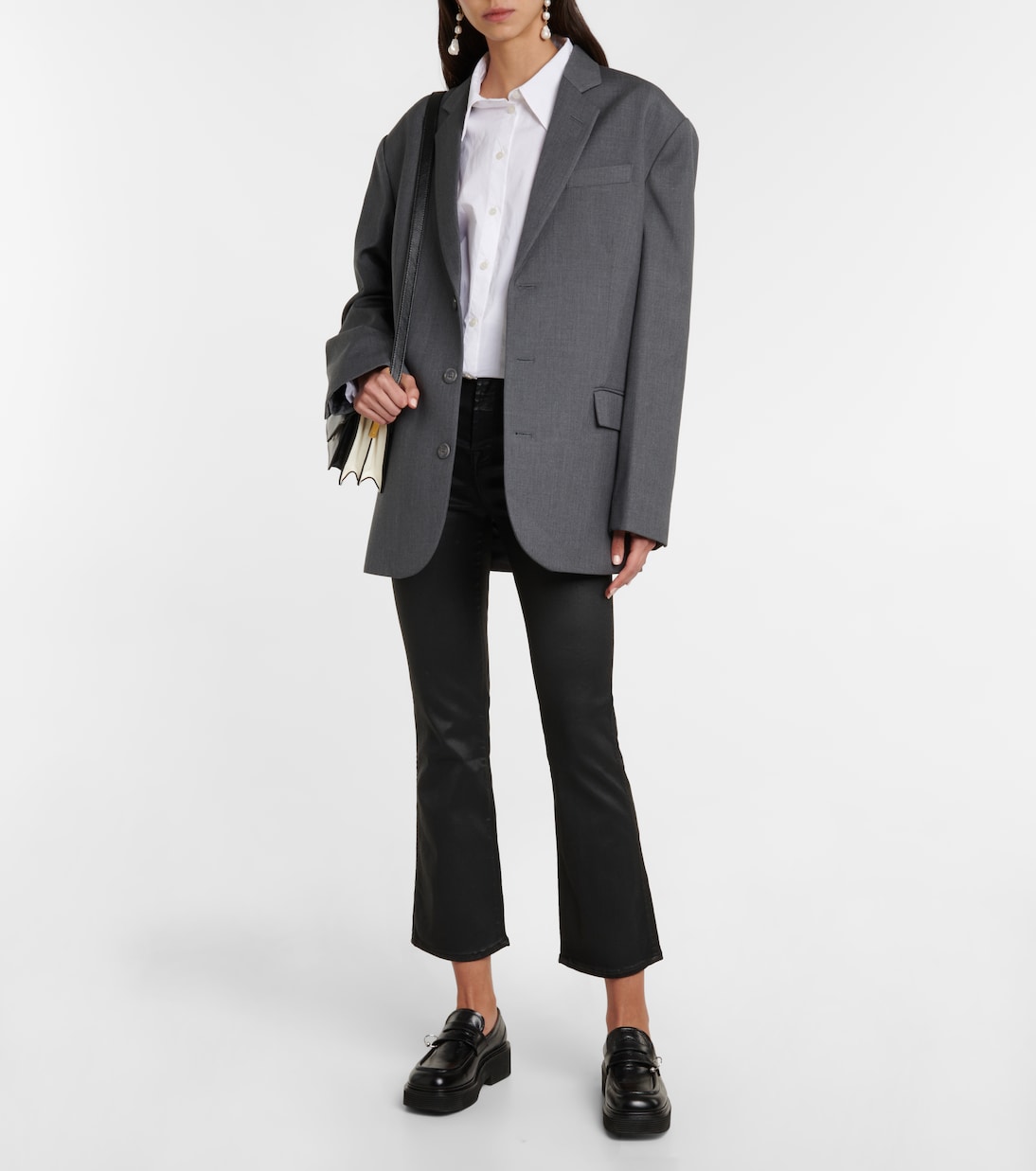 High-rise coated bootcut jeans | 7 For All Mankind