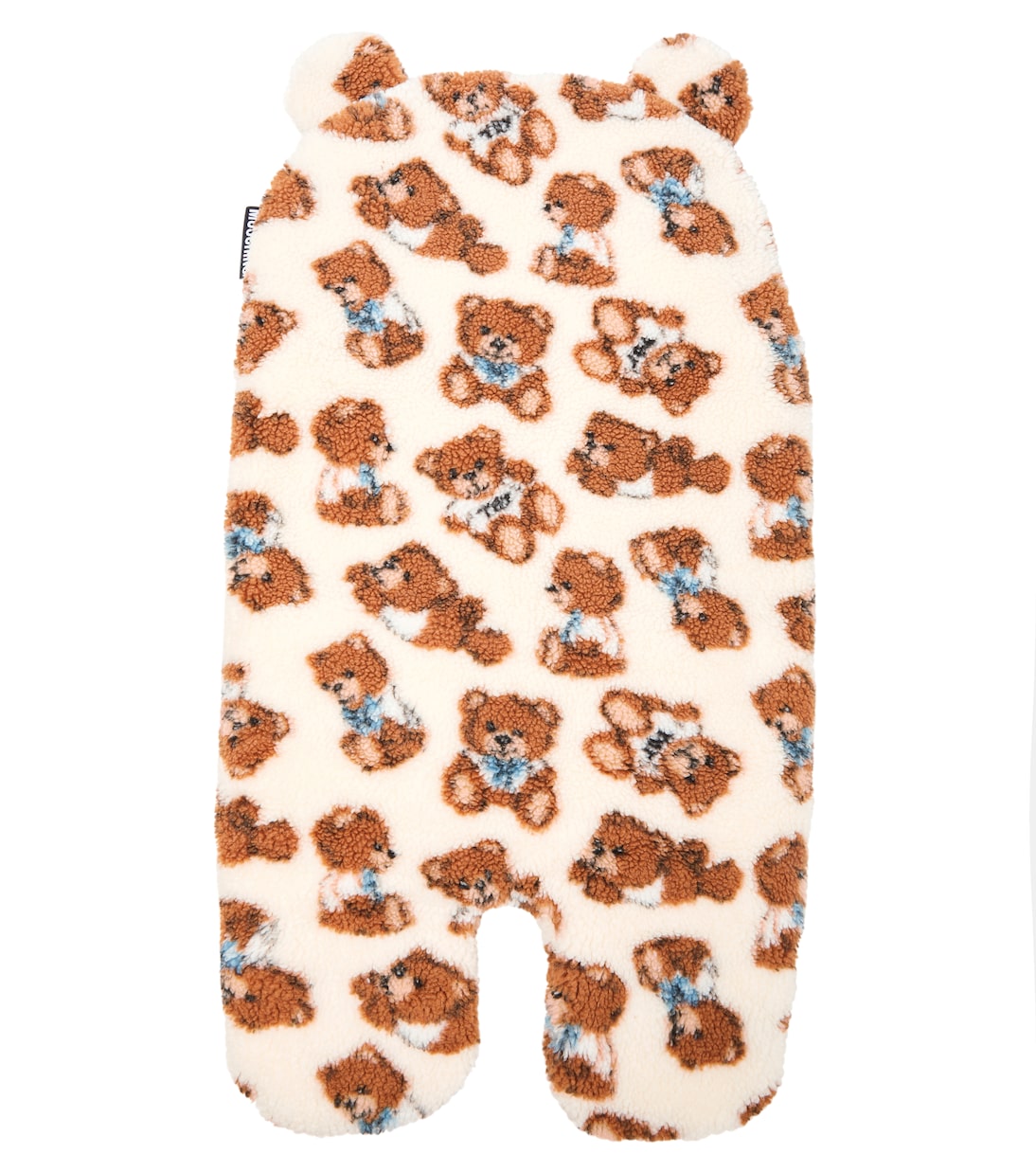 Baby printed cotton faux fur sleeping bag | Moschino Kids