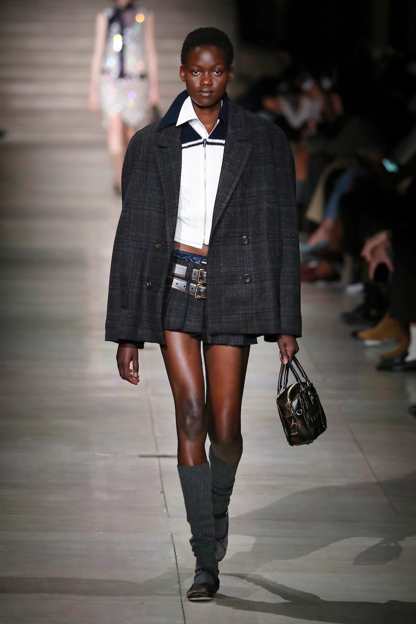 Minigonna plissé in lana | Miu Miu