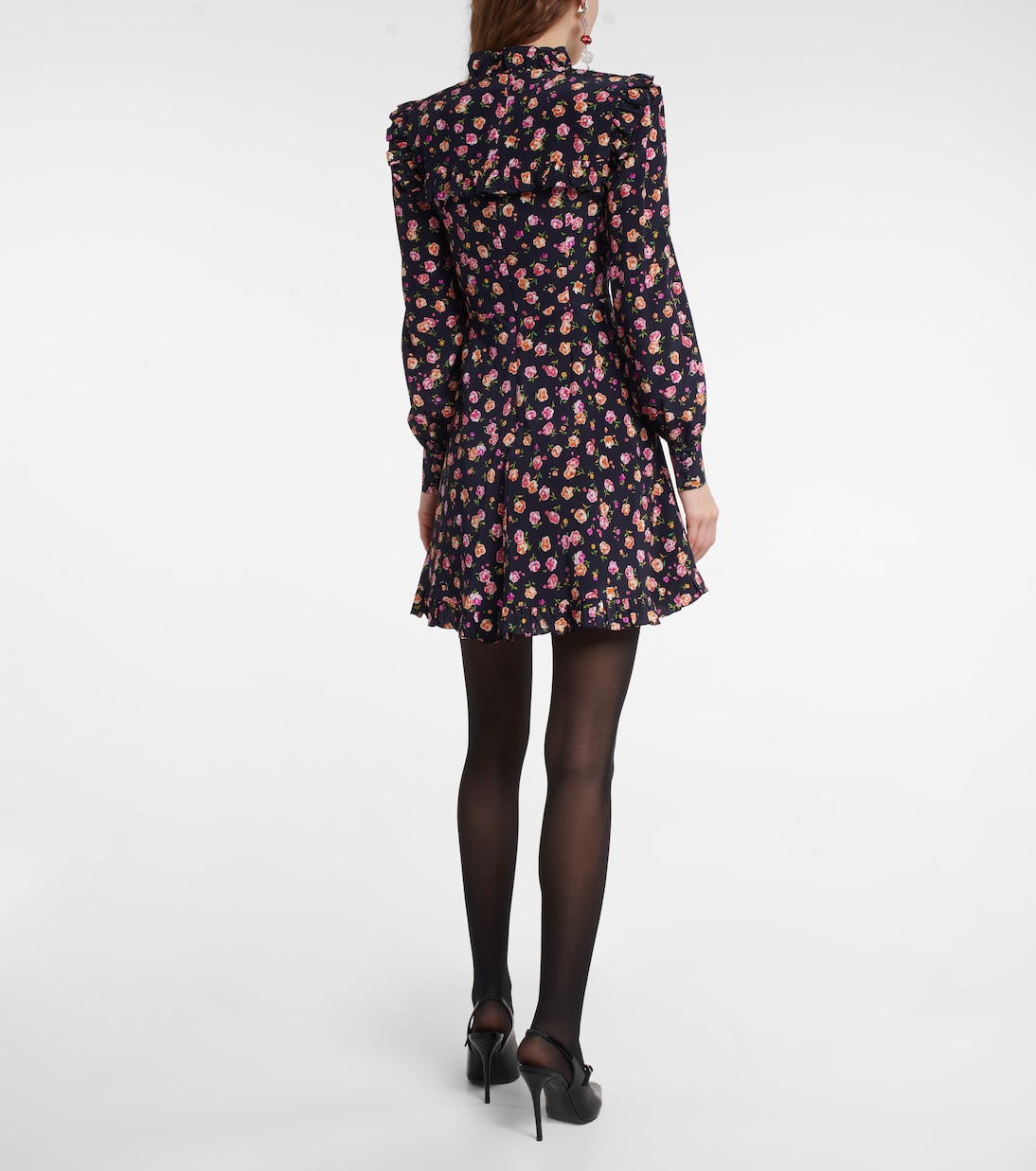 Robe imprimée en soie | Alessandra Rich