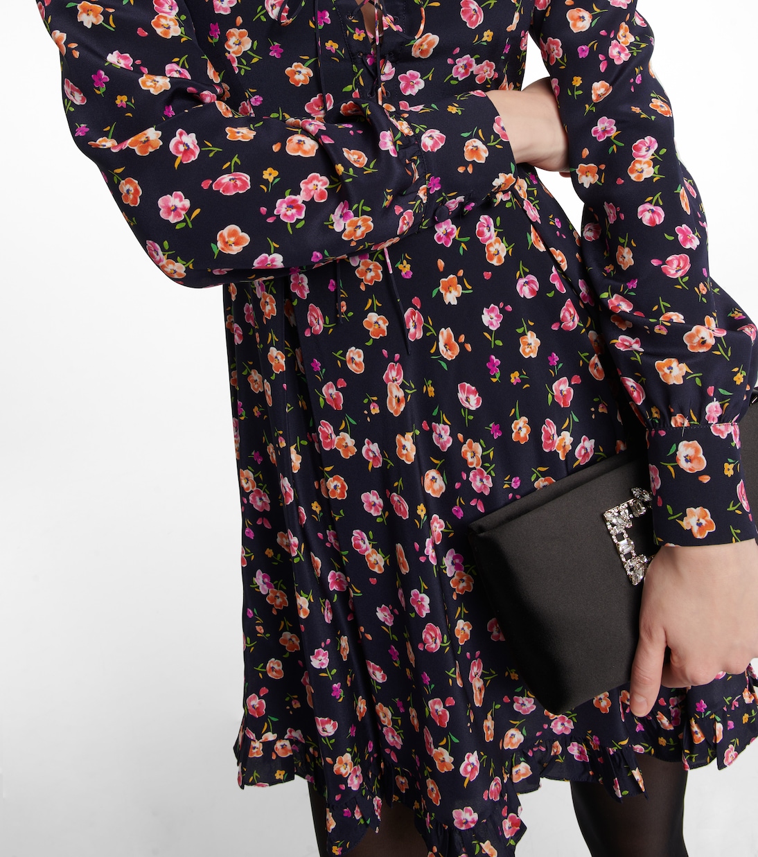 Robe imprimée en soie | Alessandra Rich