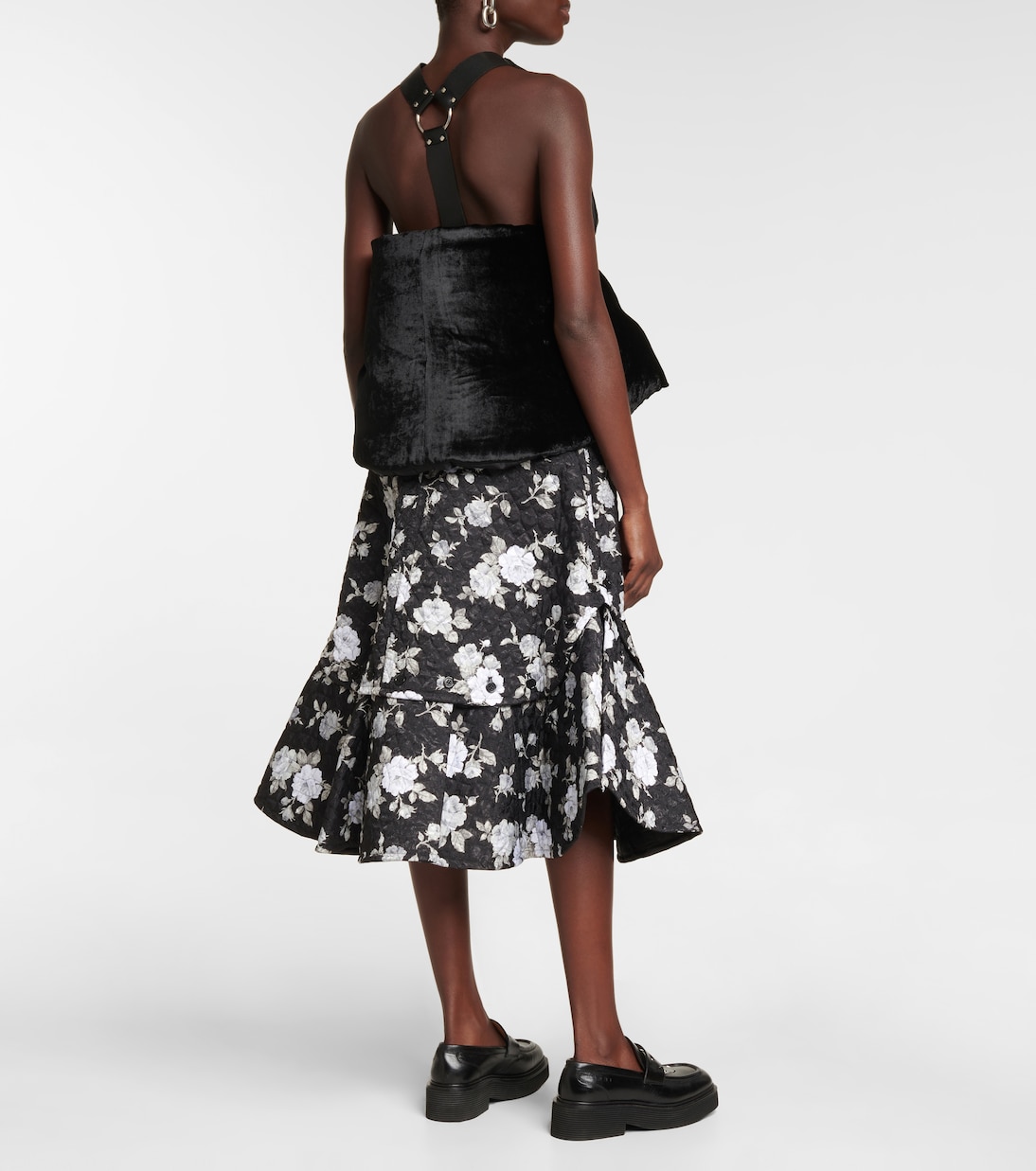 Top aus Samt | Noir Kei Ninomiya