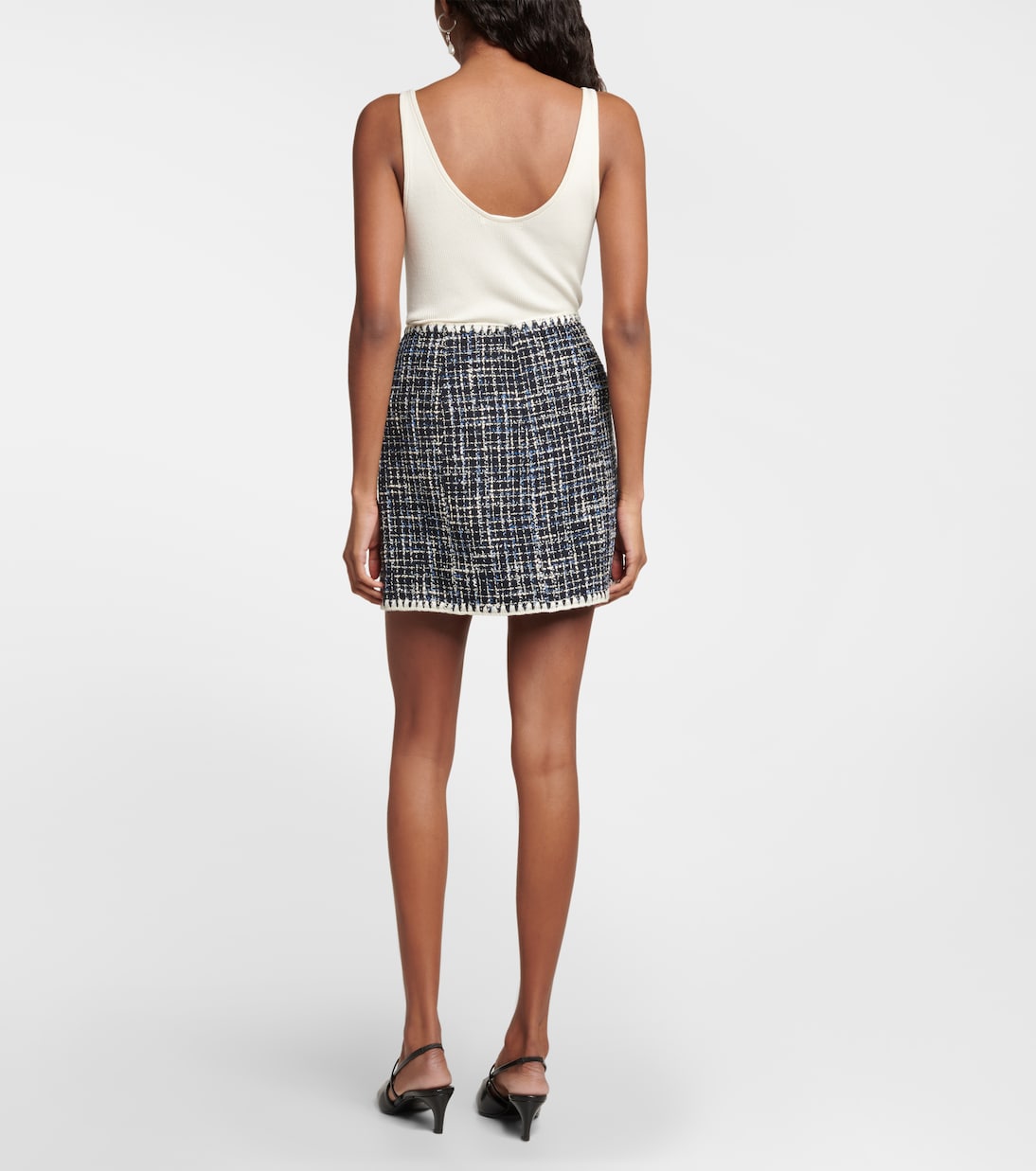 Medford cotton-blend tweed miniskirt | Veronica Beard