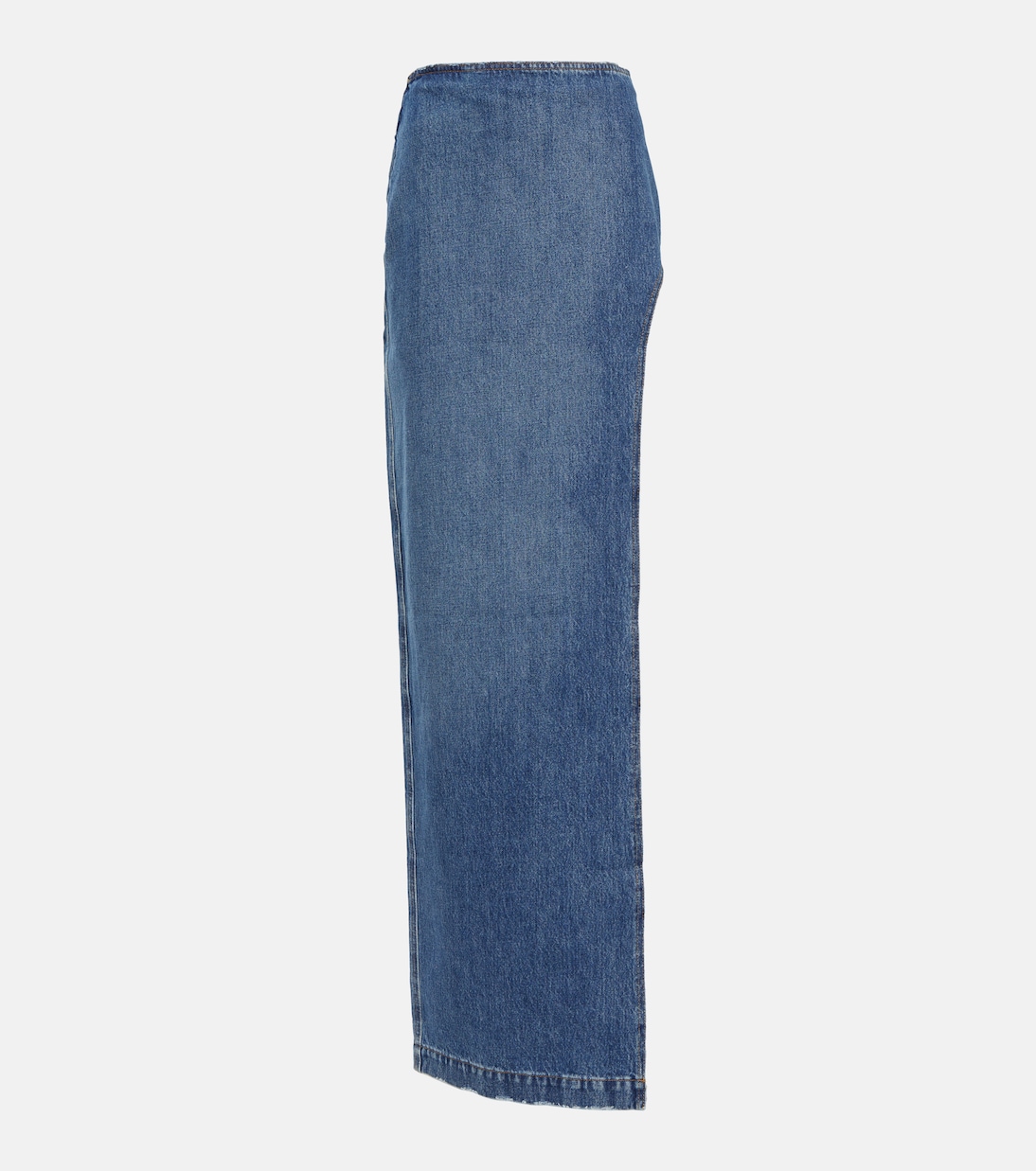 MONOT High Slit Denim Skirt in Indigo | FWRD
