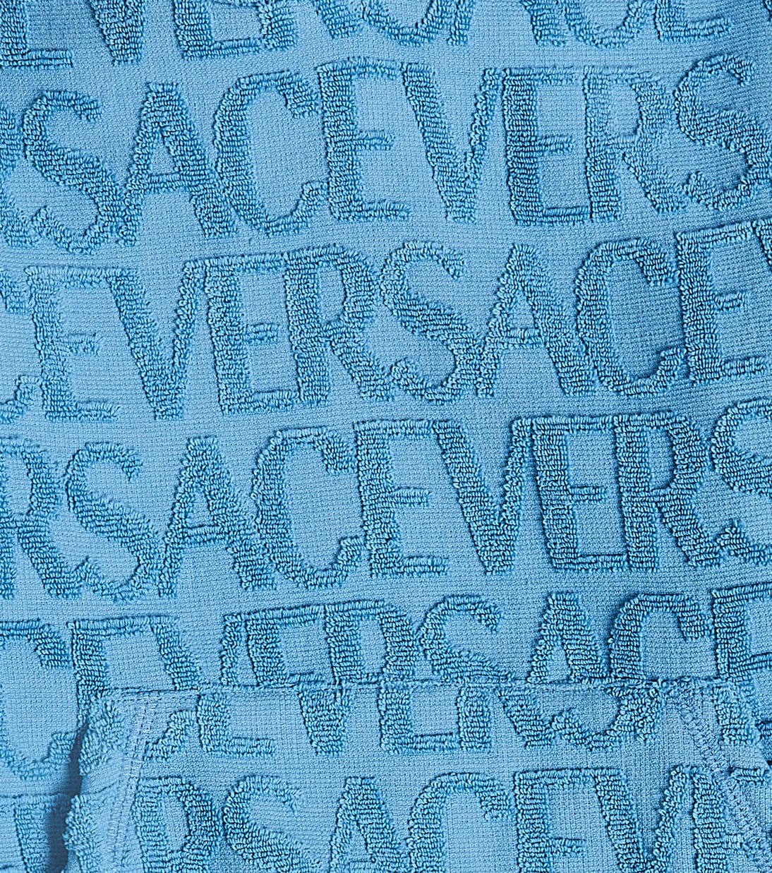 Felpa in jacquard di cotone con logo | Versace Kids