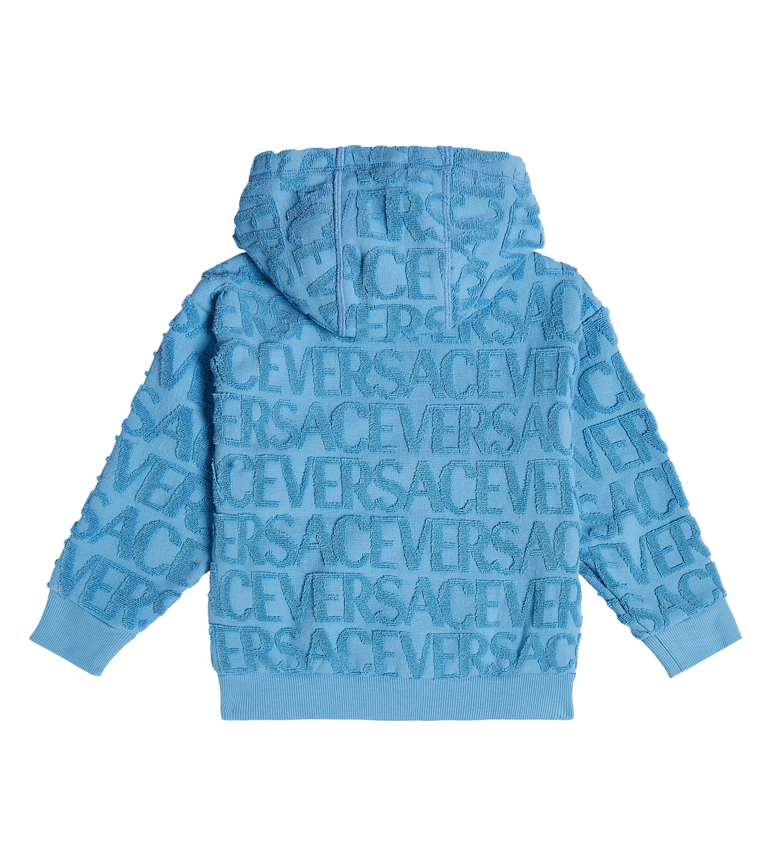 Felpa in jacquard di cotone con logo | Versace Kids
