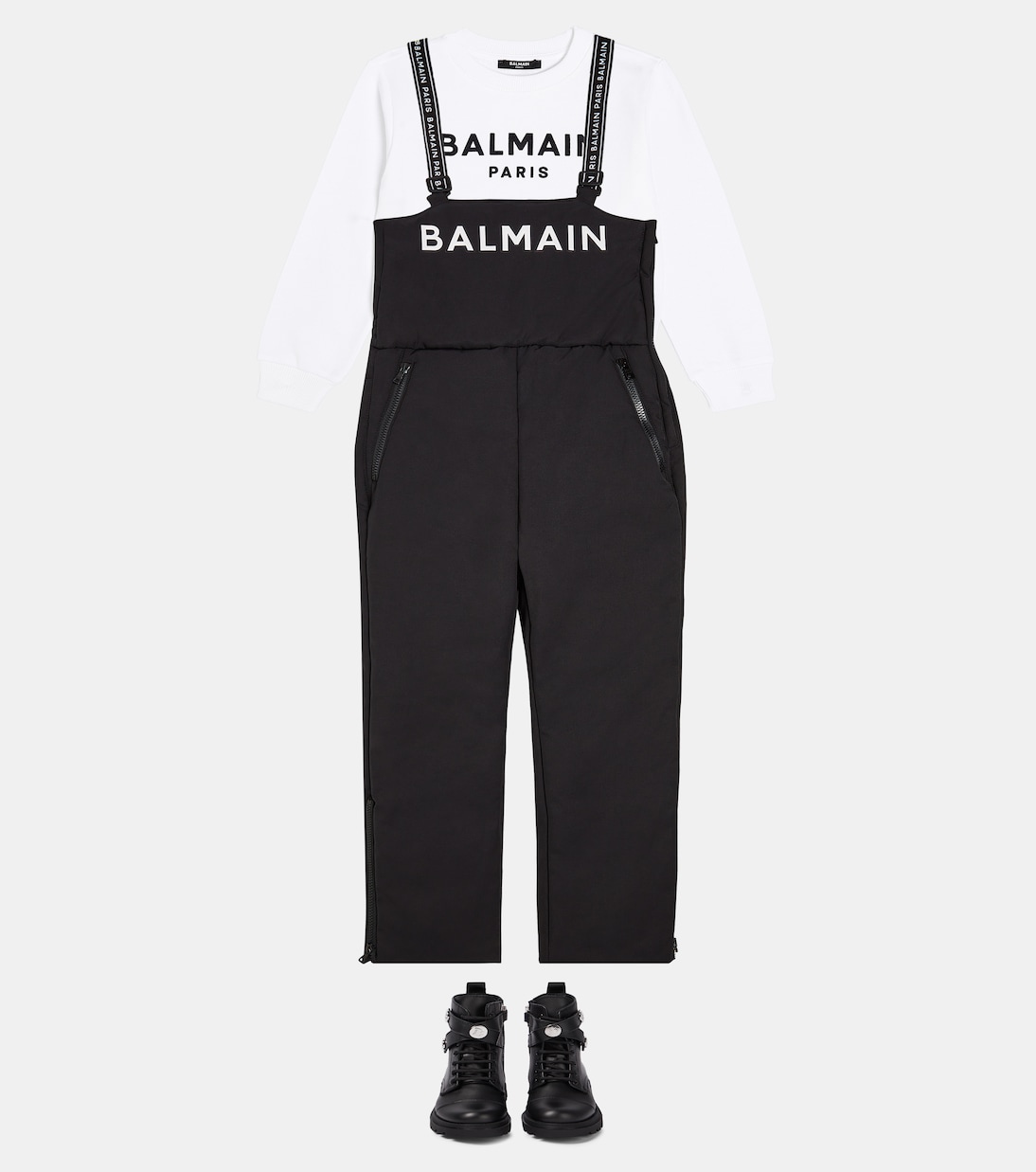 Sudadera en jersey de algodón con logo | Balmain Kids
