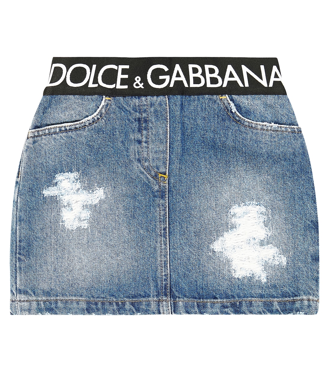 Gonna di jeans con logo | Dolce&Gabbana Kids