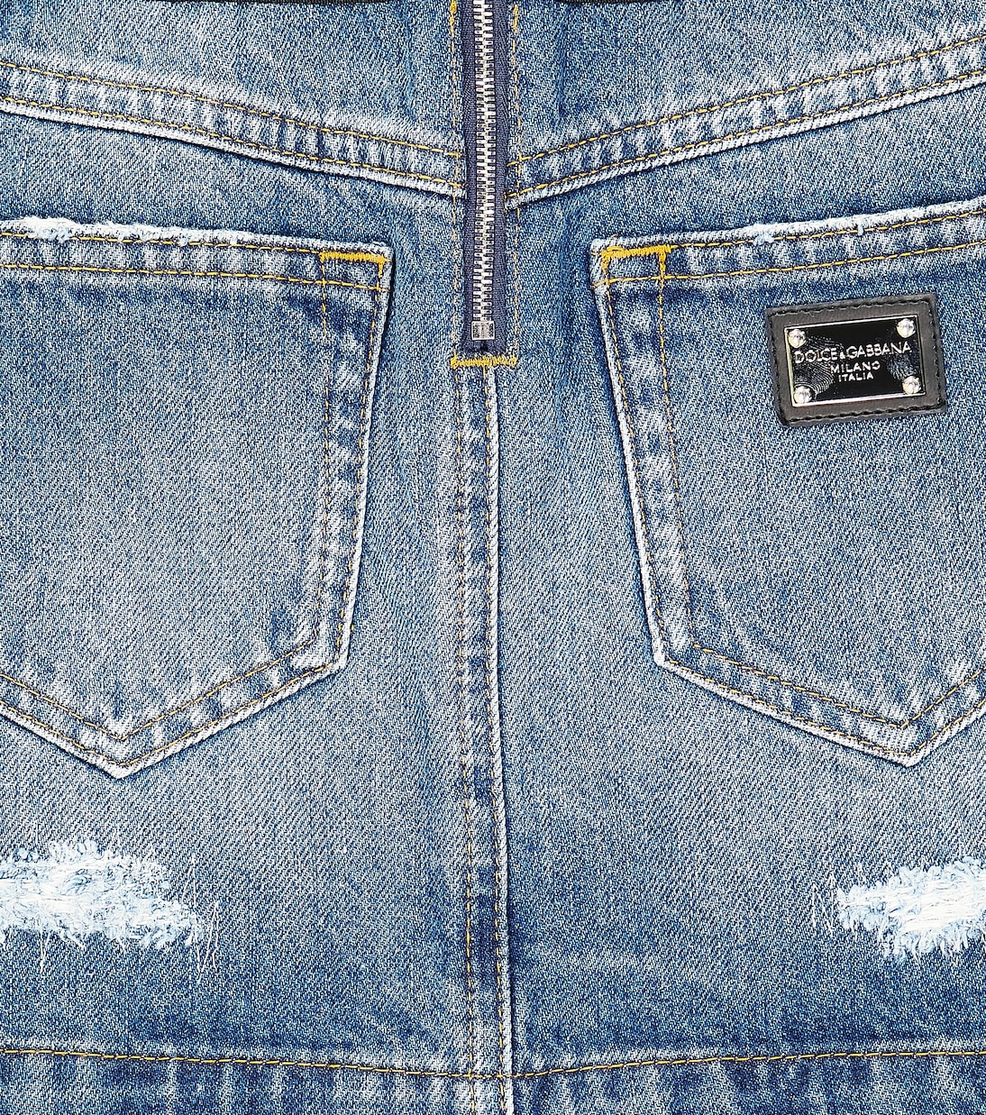 Gonna di jeans con logo | Dolce&Gabbana Kids