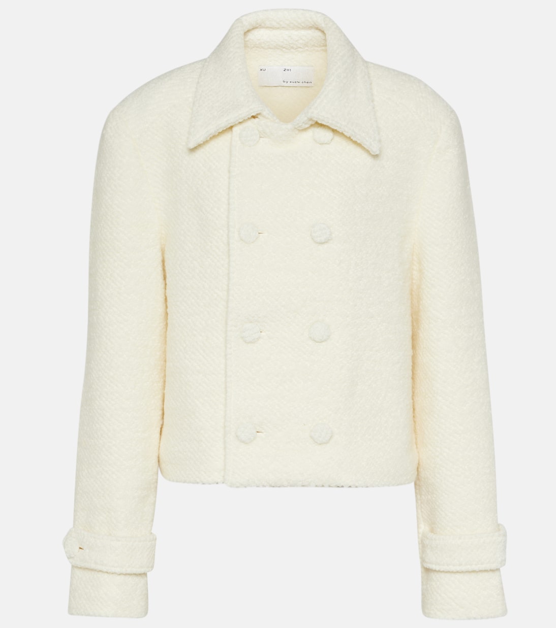 Double-breasted wool-blend jacket | Xu Zhi