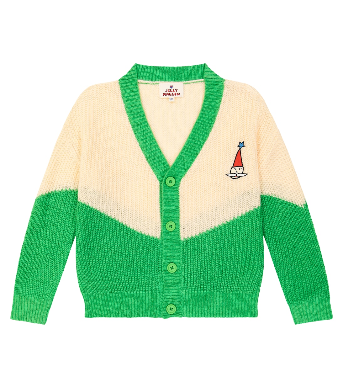 Cardigan brodé color-block | Jellymallow