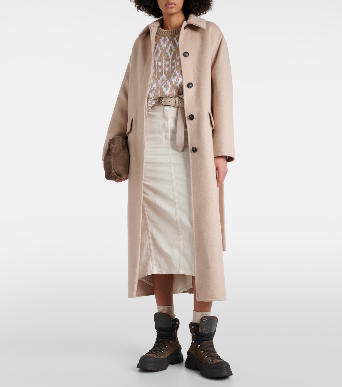 Jersey de cachemir en jacquard | Brunello Cucinelli