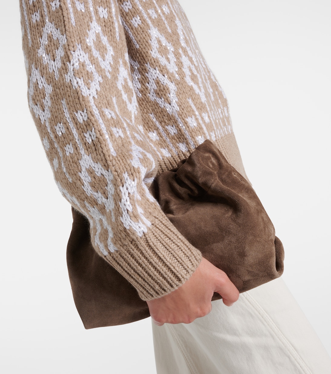 Jersey de cachemir en jacquard | Brunello Cucinelli