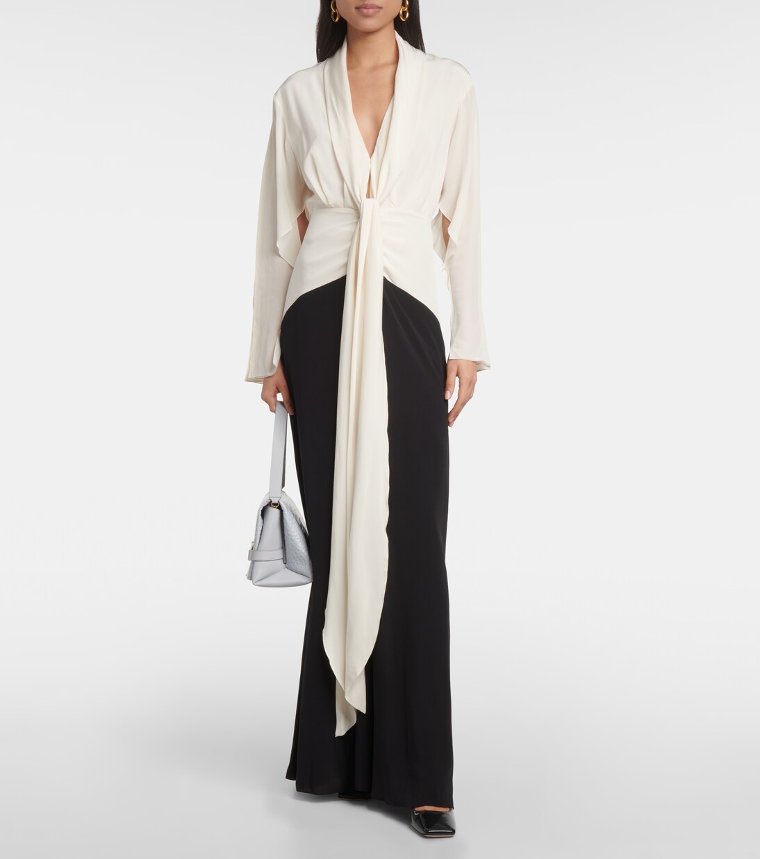 Sac Chain Pouch en cuir embossé | Victoria Beckham
