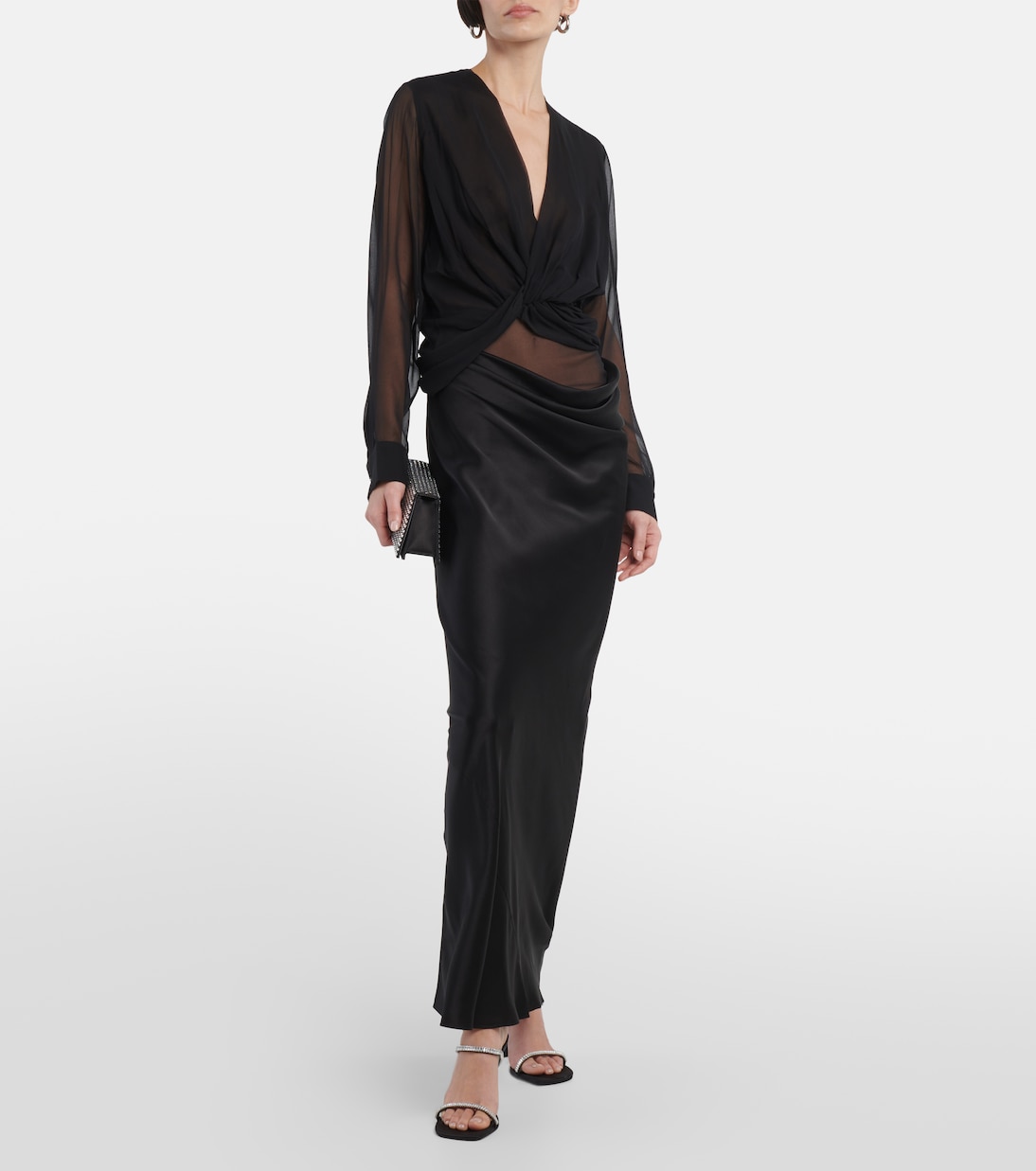 Drifted silk maxi skirt | Christopher Esber