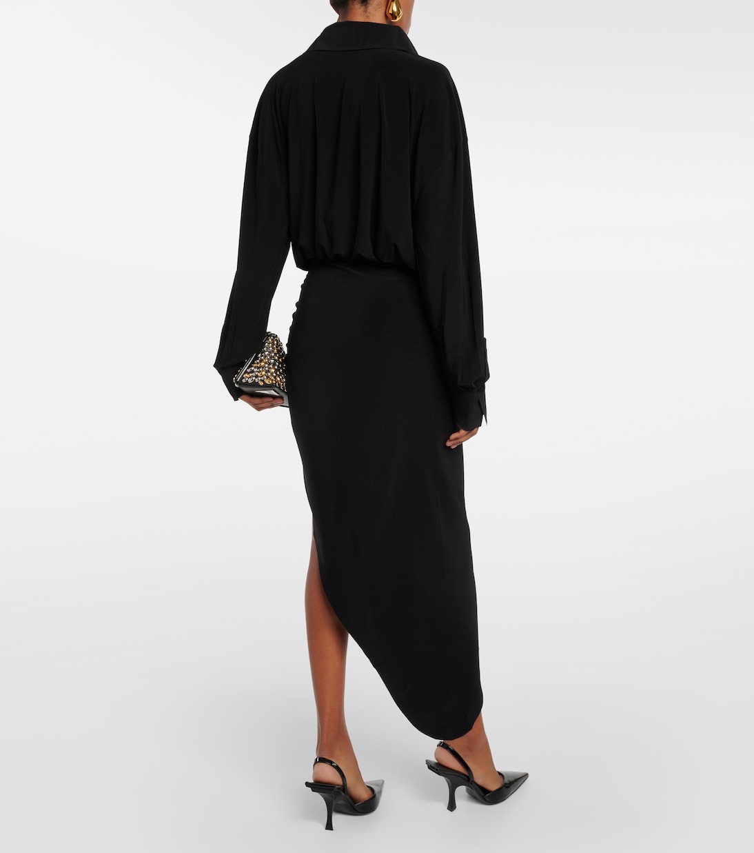 Robe midi asymétrique | Norma Kamali