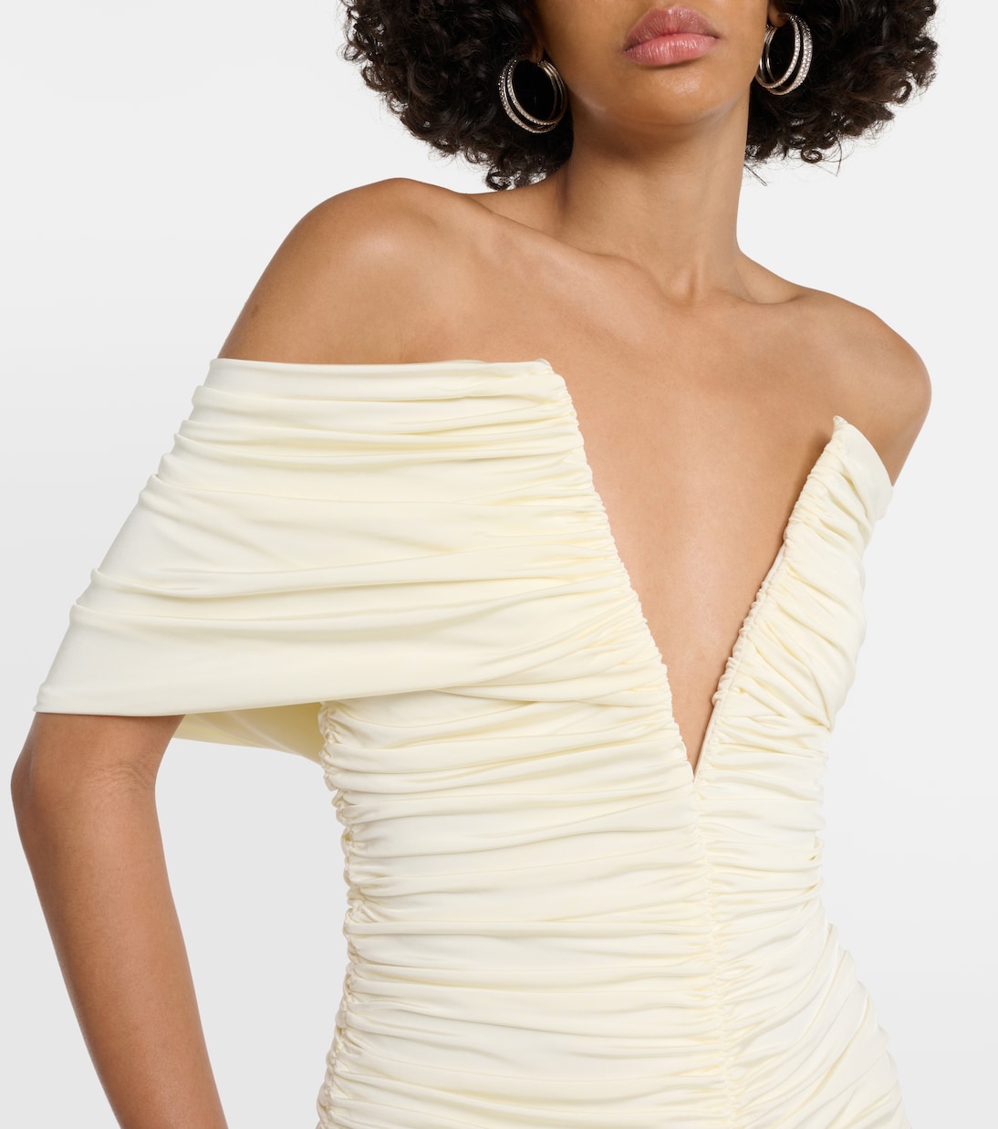 Robe longue à encolure bardot | Magda Butrym