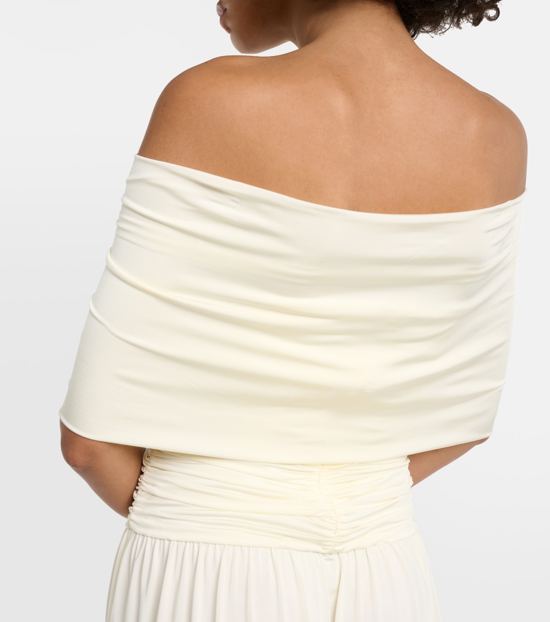 Robe longue à encolure bardot | Magda Butrym