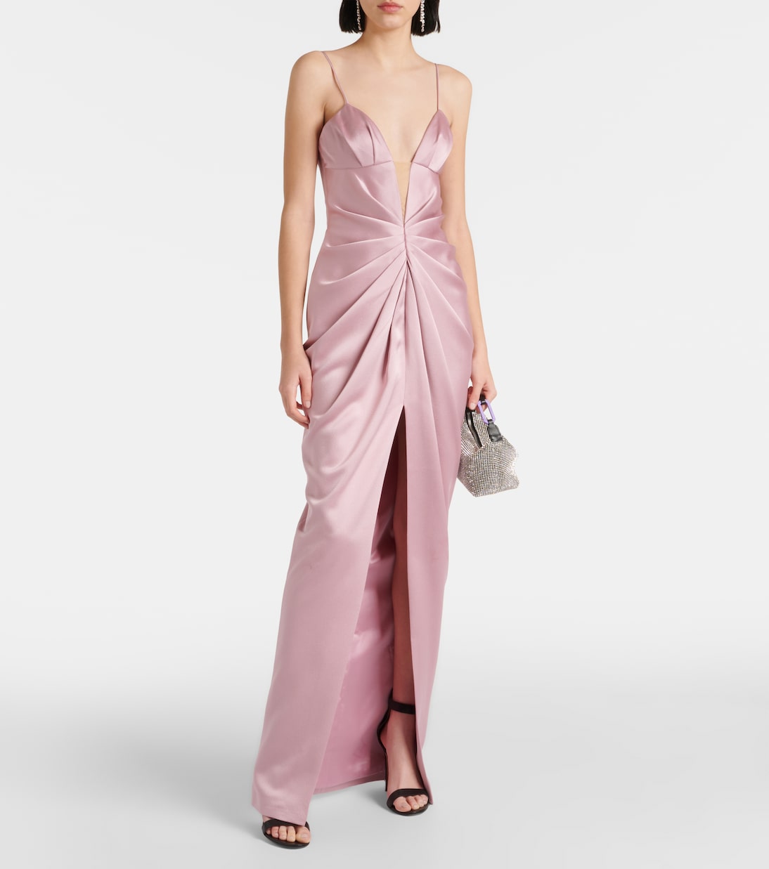 Robe aus Satin | Rasario
