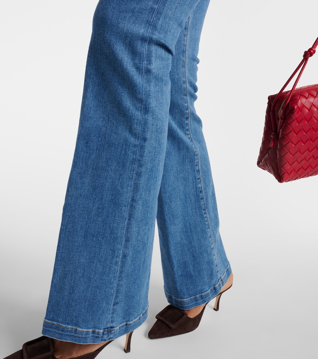 Jeans flared Beverly a vita alta | Veronica Beard