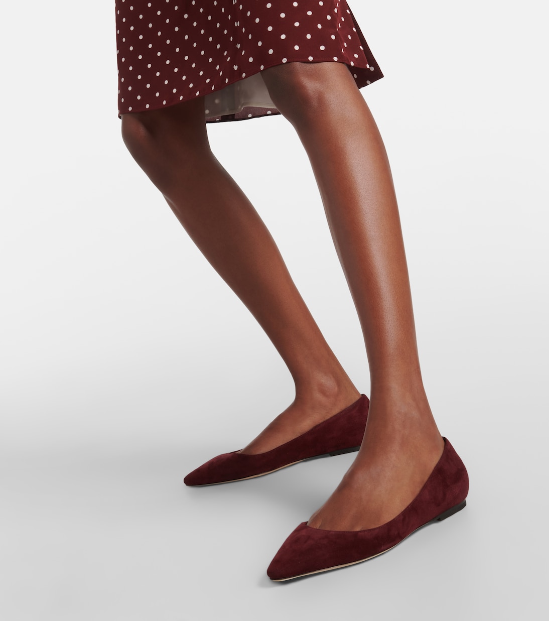 Romy suede ballet flats | Jimmy Choo