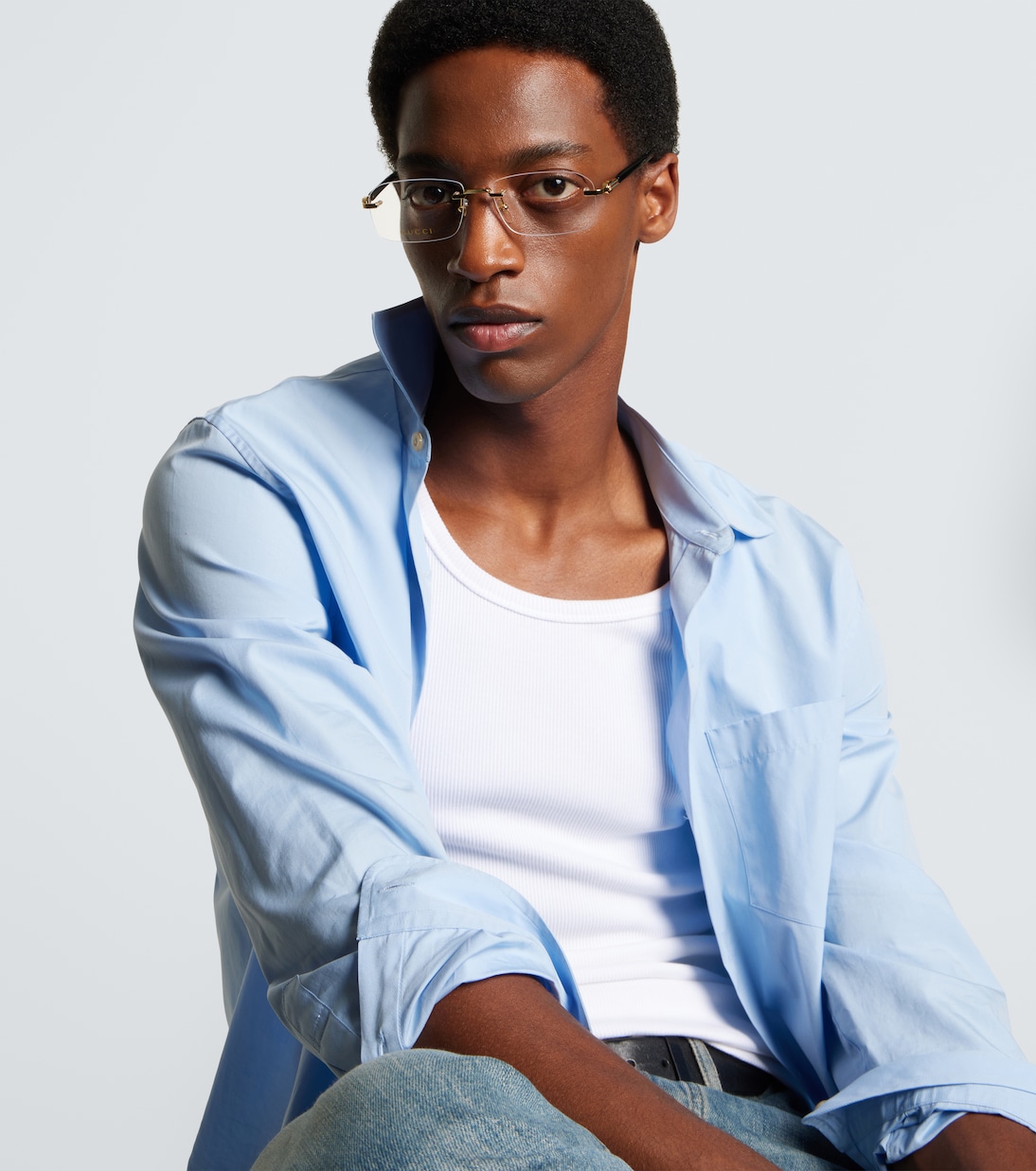 Gucci 125th Street rectangular glasses | Gucci