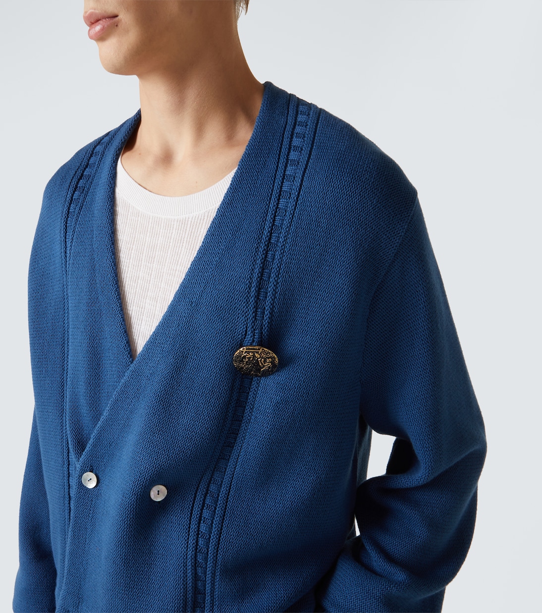 Cardigan doppiopetto in cotone | Bode