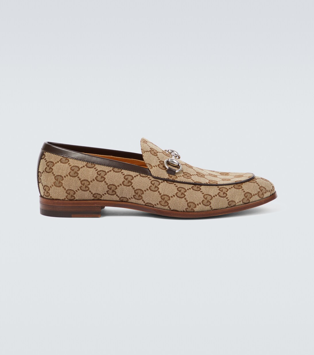 Horsebit GG Canvas loafers in beige Gucci Mytheresa
