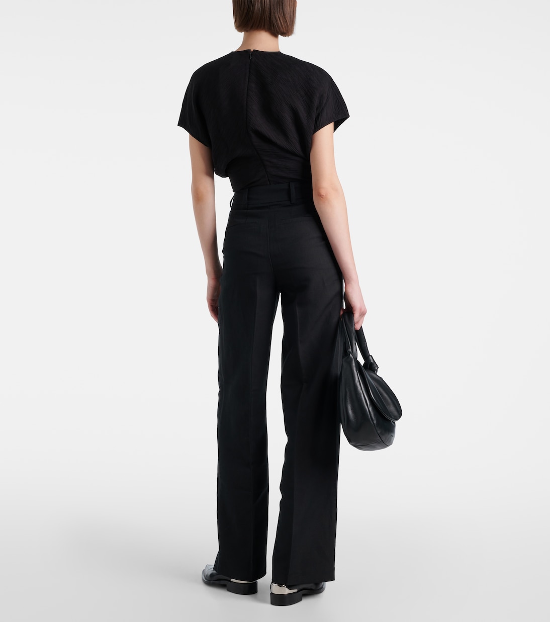 Pantalon ample en coton et lin mélangés | 7 For All Mankind