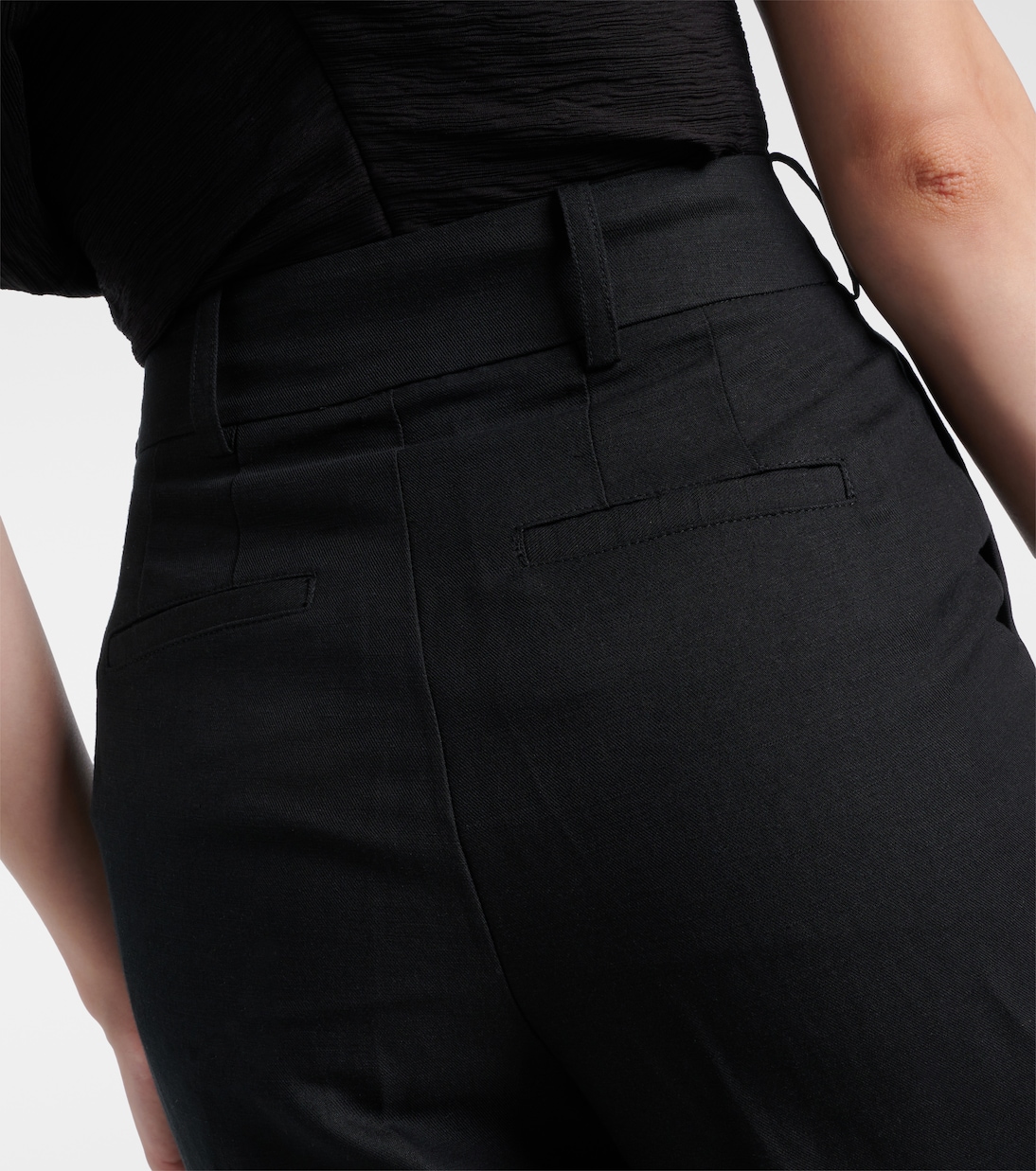 Pantalon ample en coton et lin mélangés | 7 For All Mankind
