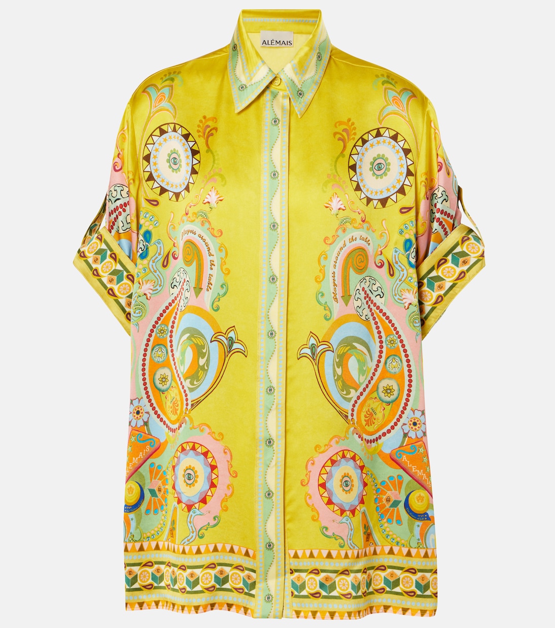 Chemise Pinball imprimée en soie | Alémais