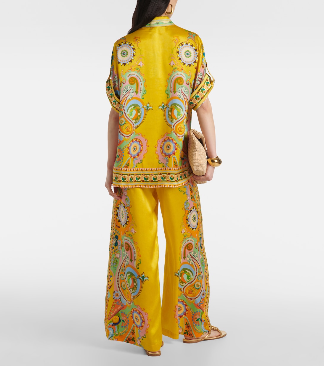 Chemise Pinball imprimée en soie | Alémais