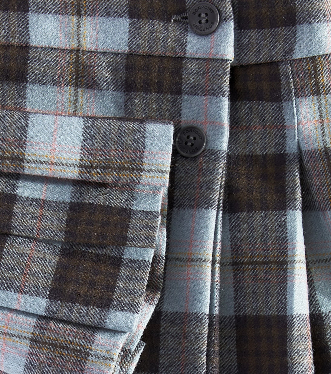 Talissa checked wool skirt | Bonpoint