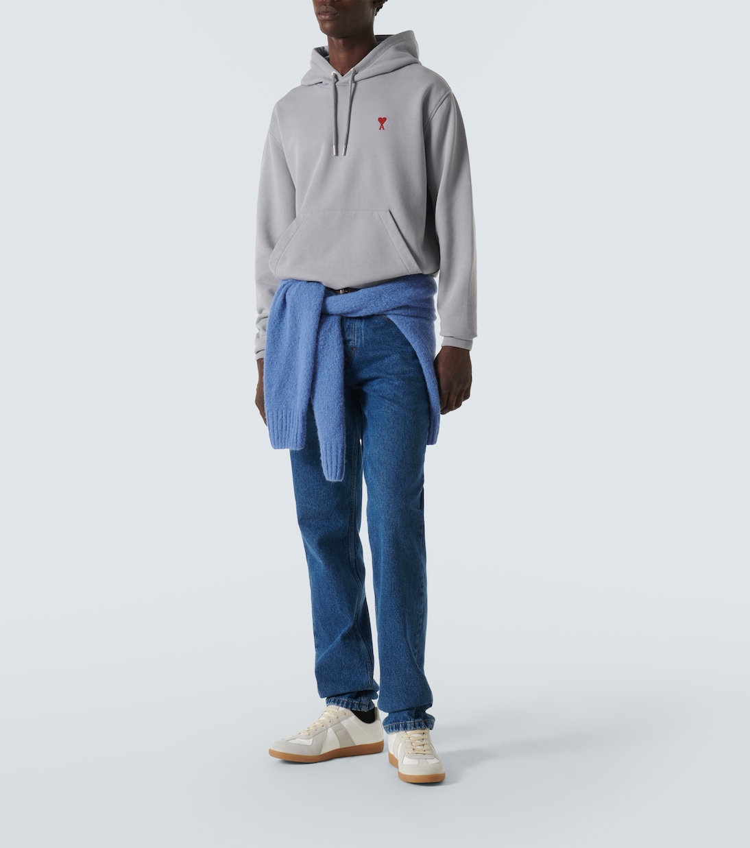 Felpa in cotone con cappuccio | Ami Paris
