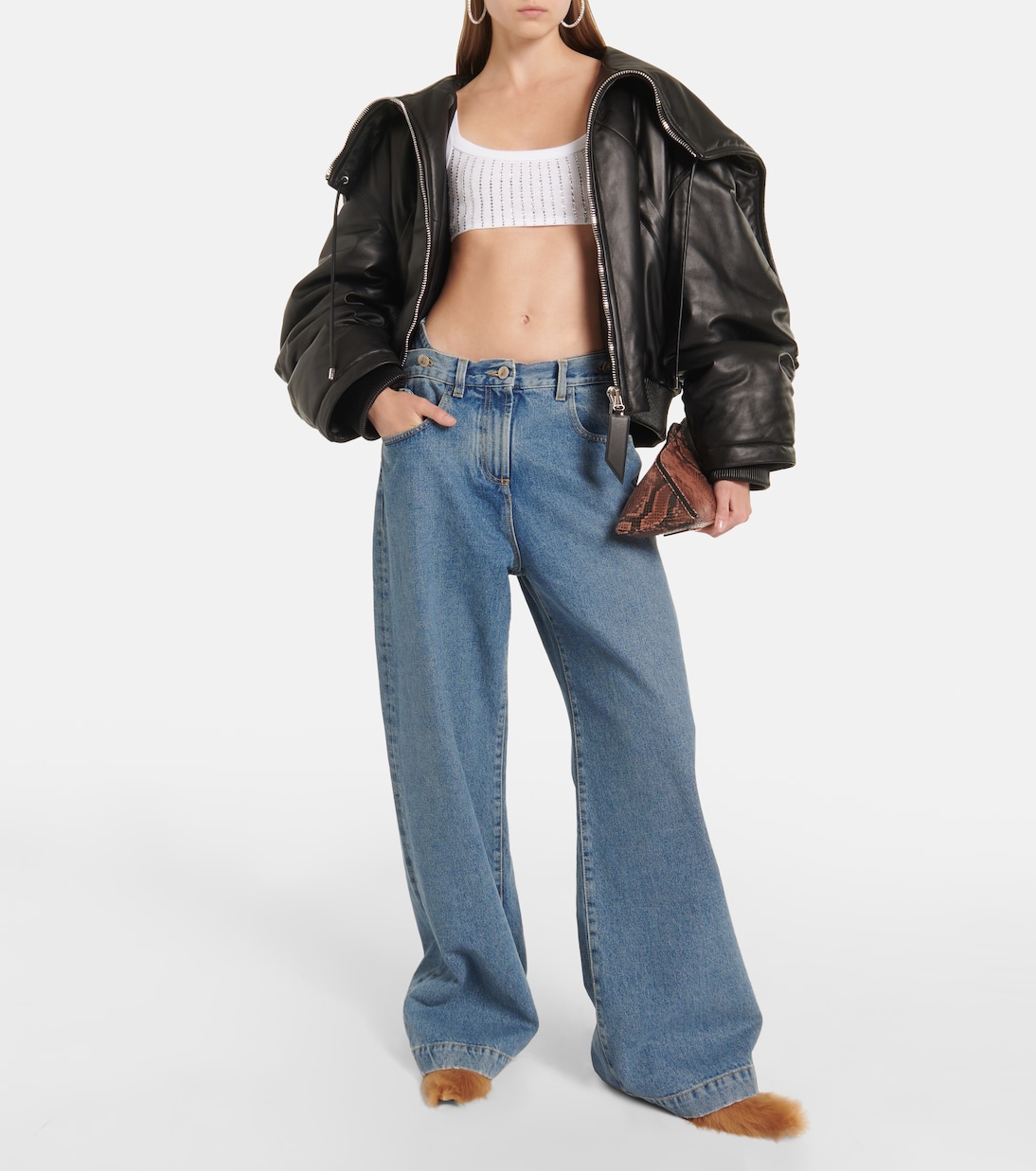 Low-rise wide-leg jeans | The Attico