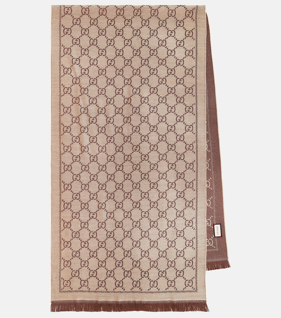 Sciarpa in lana jacquard GG per giovani alla moda