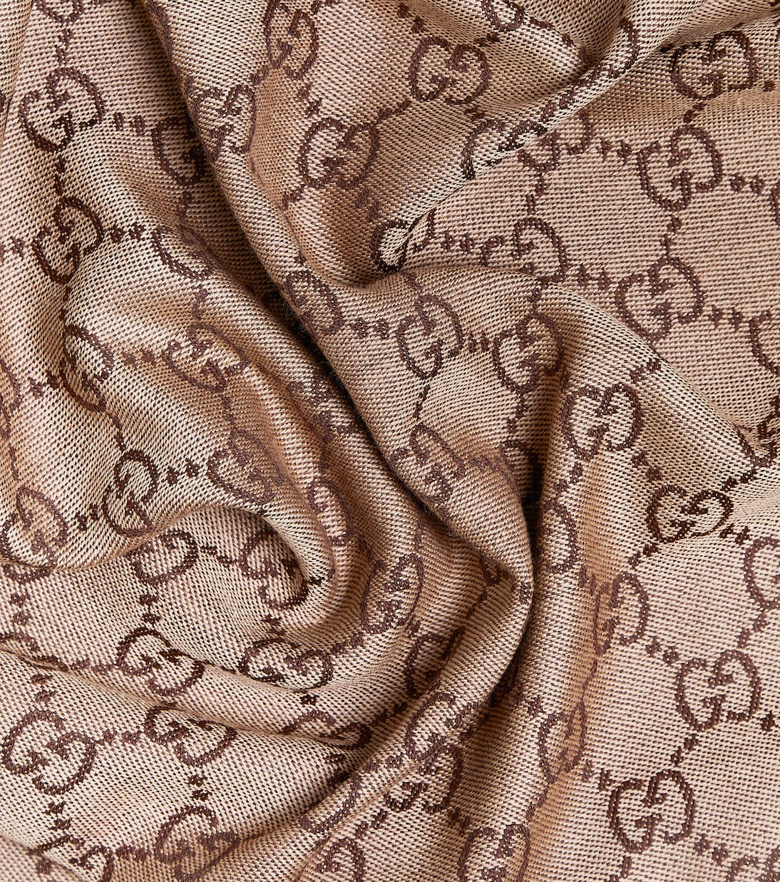 Sciarpa in lana jacquard GG per giovani alla moda