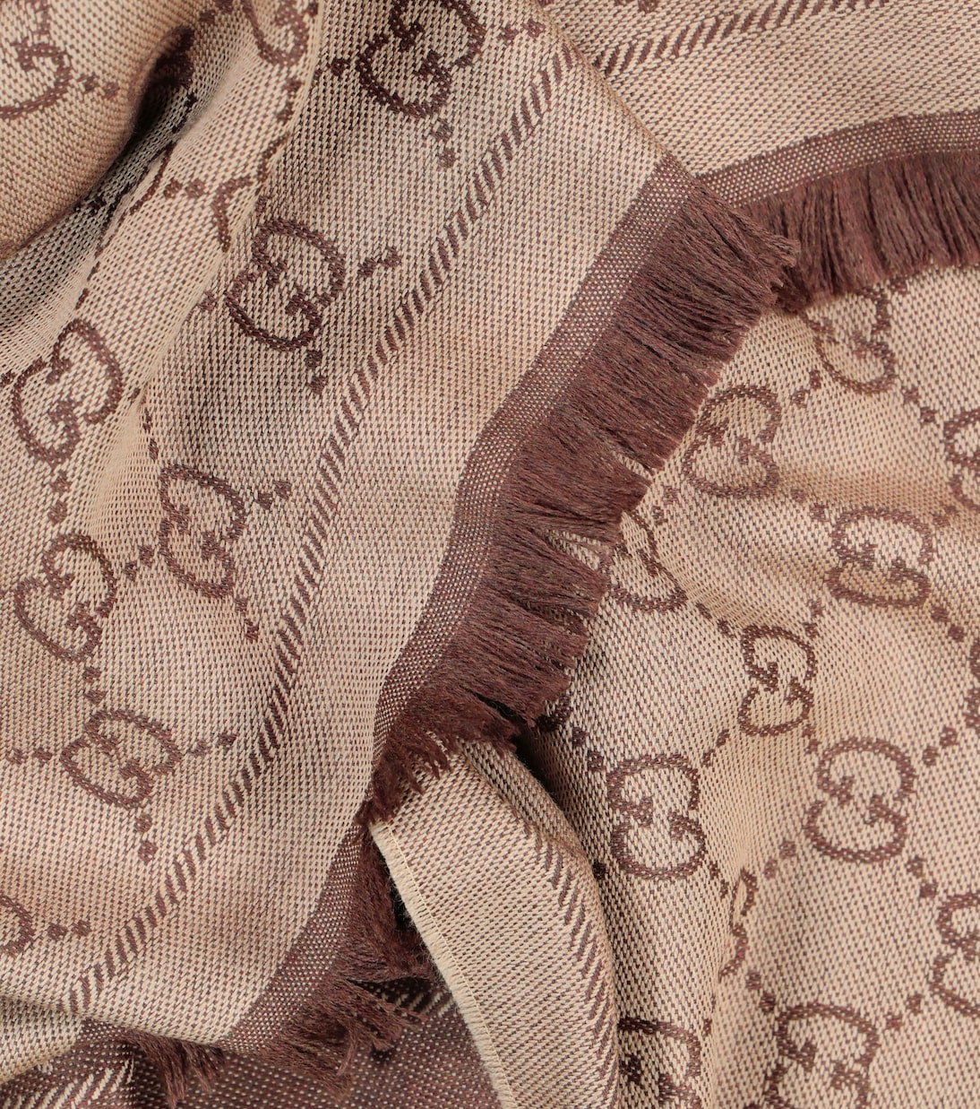 Sciarpa in lana jacquard GG per giovani alla moda