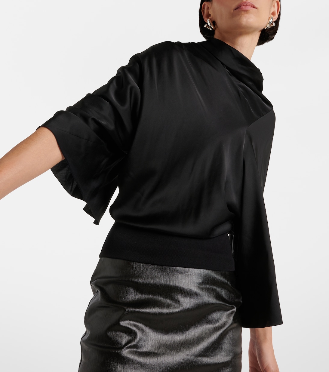 Cylinder draped jersey top | Rick Owens