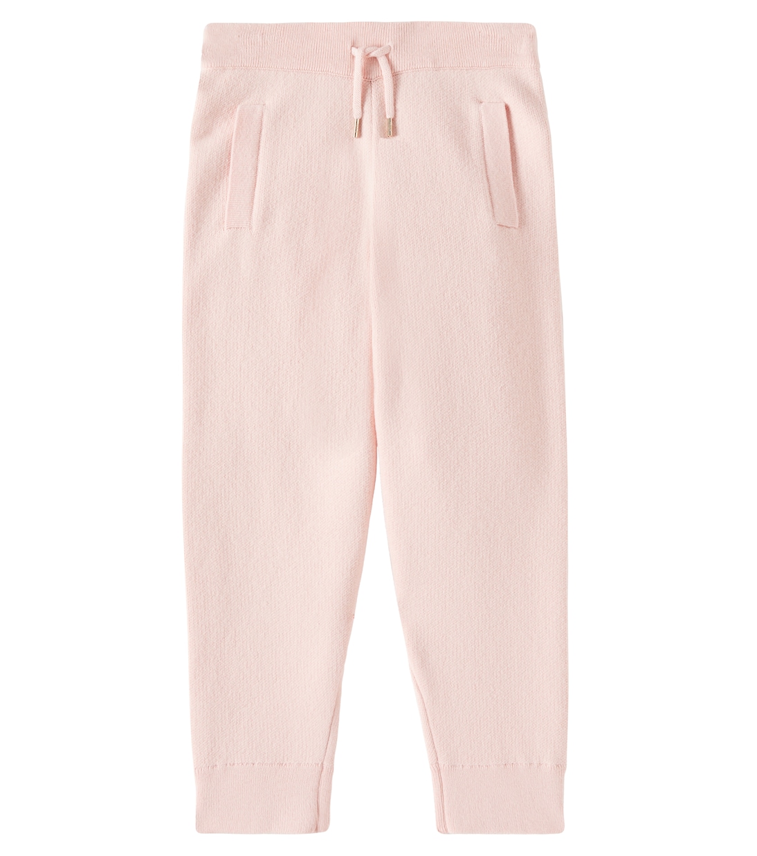 Logo cotton and wool sweatpants | Chloé Kids