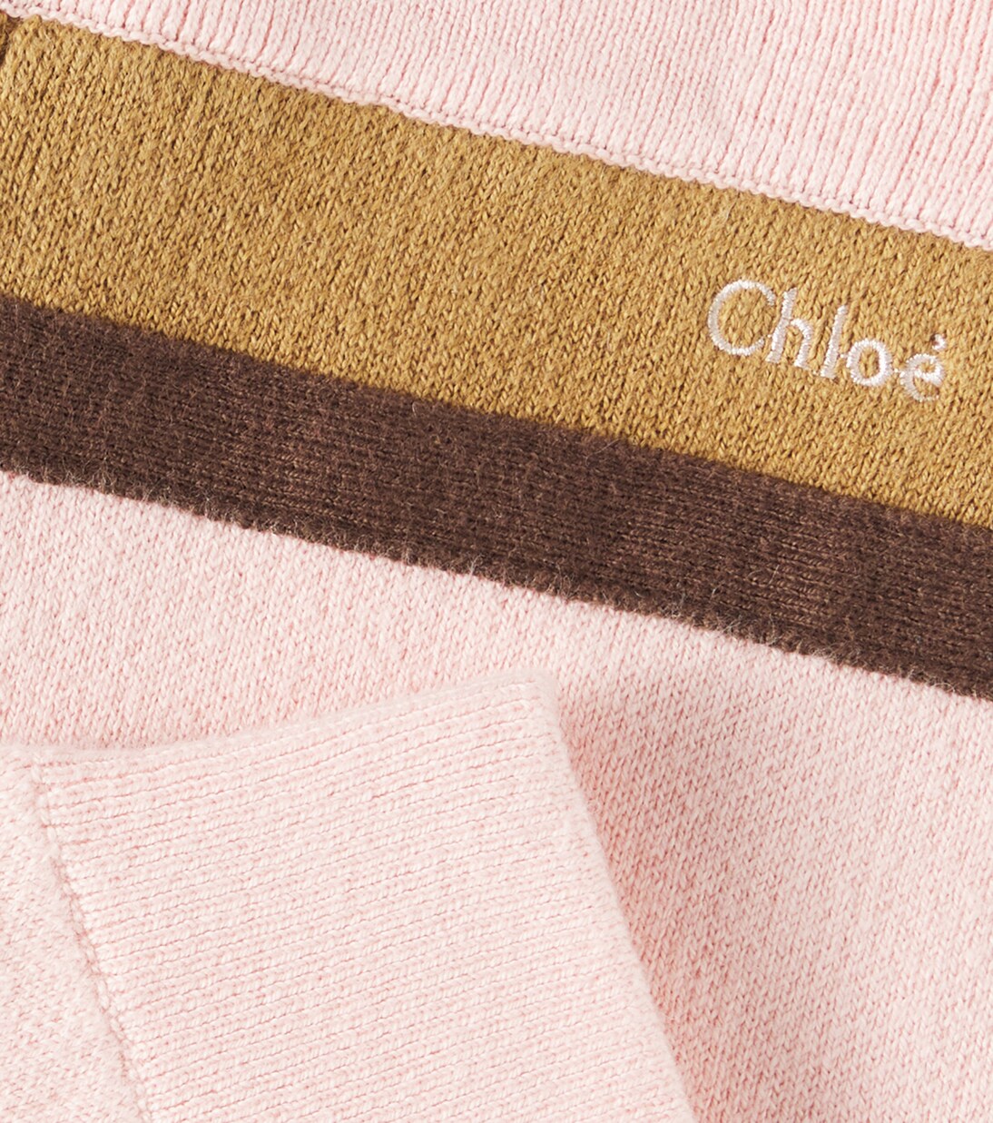 Logo cotton and wool sweatpants | Chloé Kids