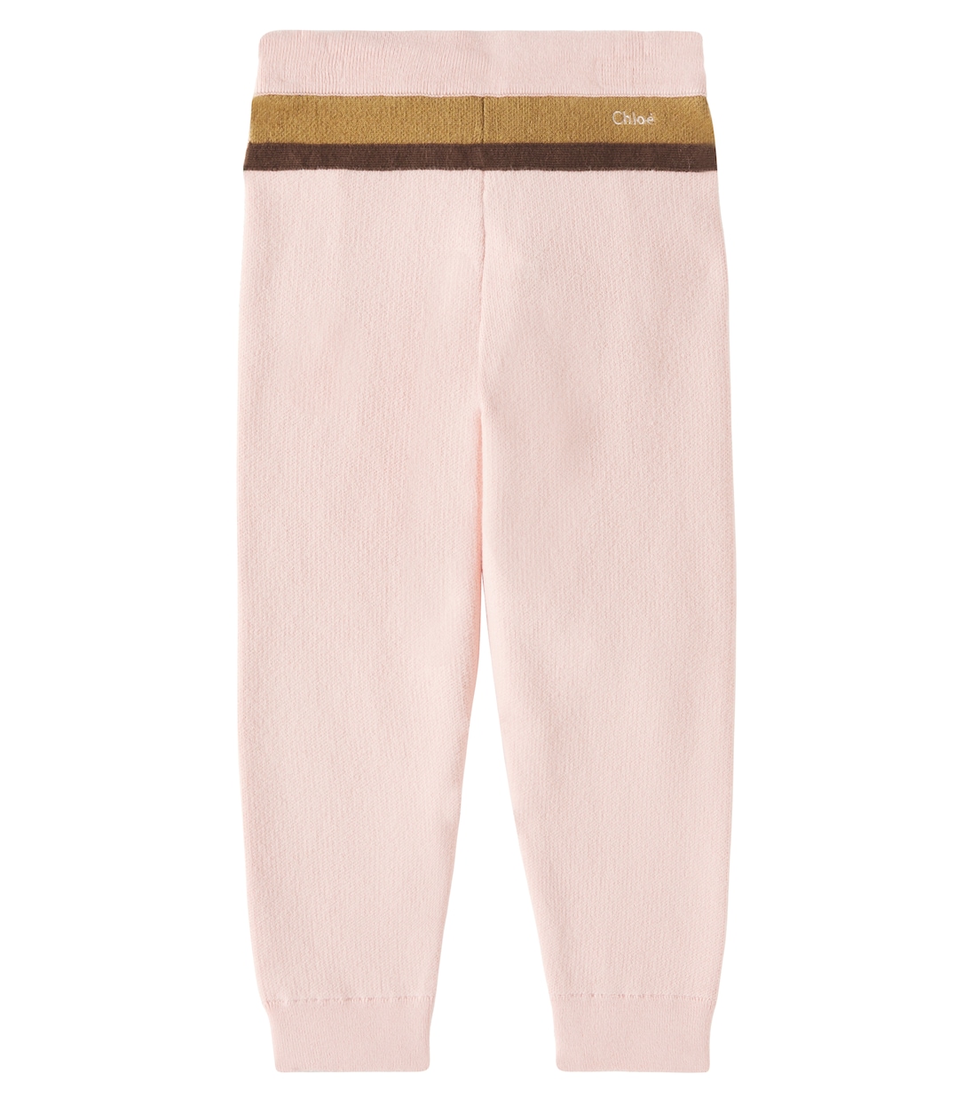Logo cotton and wool sweatpants | Chloé Kids