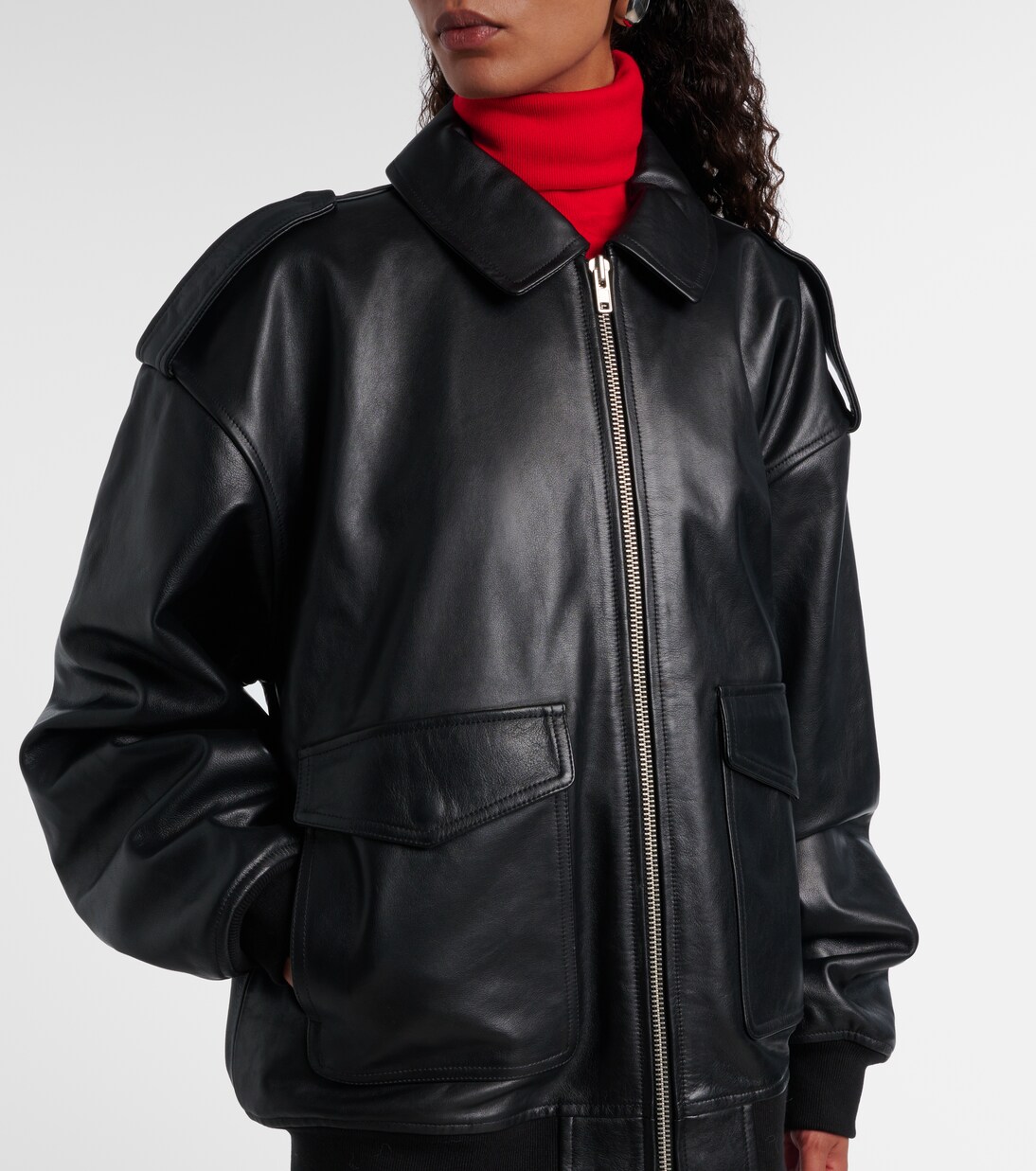 Viper leather jacket | The Frankie Shop