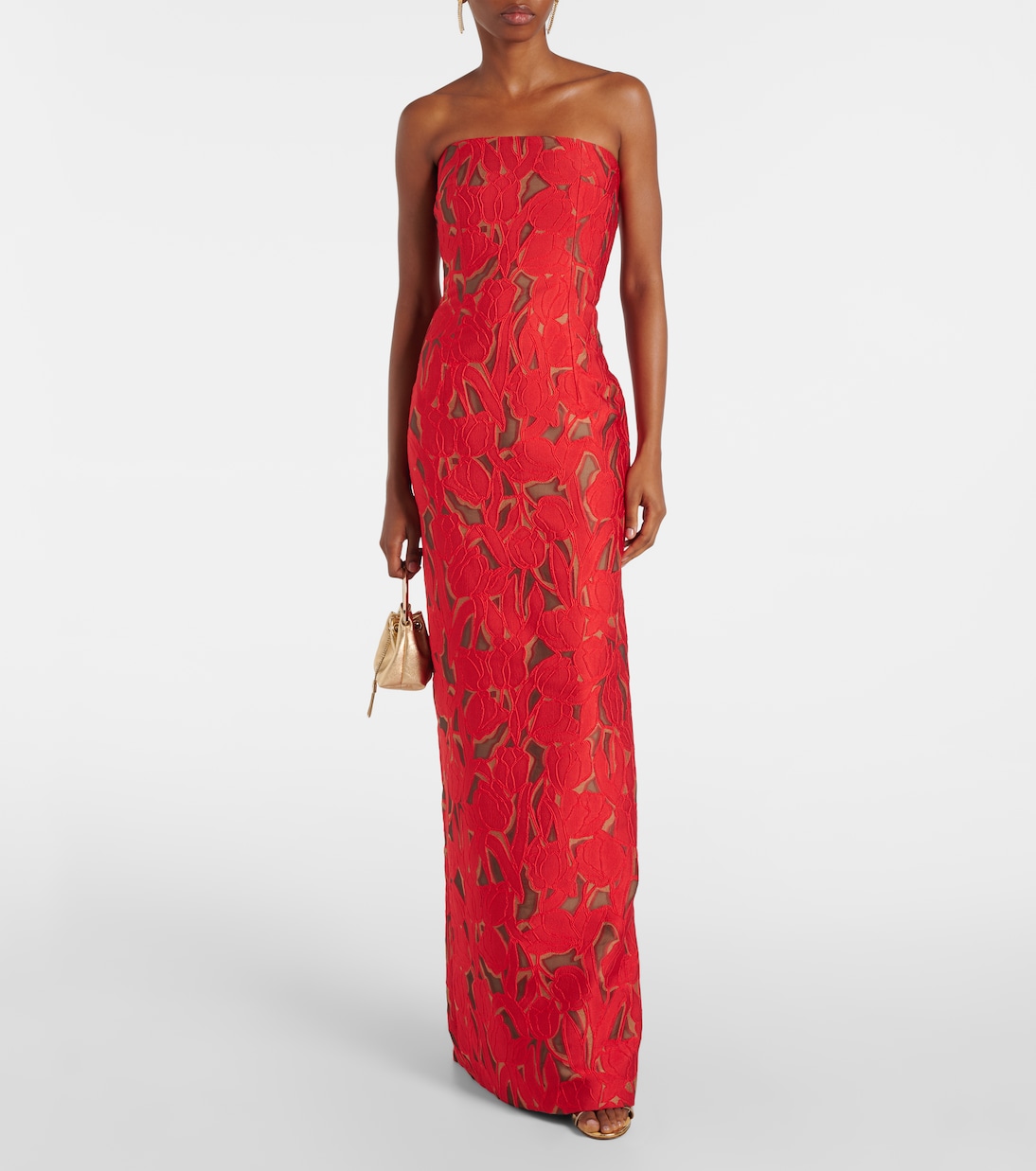 Abito bustier Laelia in jacquard | Emilia Wickstead