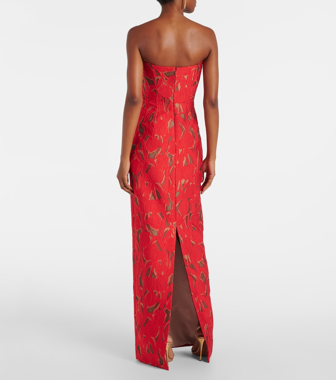 Abito bustier Laelia in jacquard | Emilia Wickstead