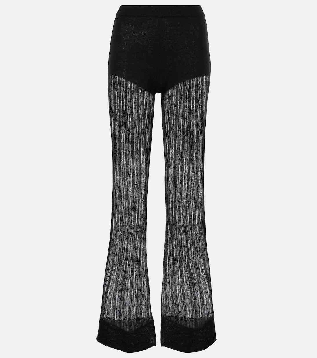 Pantalones flared de piel sintética | Didu