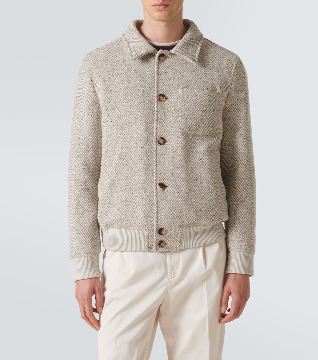 Virgin wool bomber jacket | Brunello Cucinelli