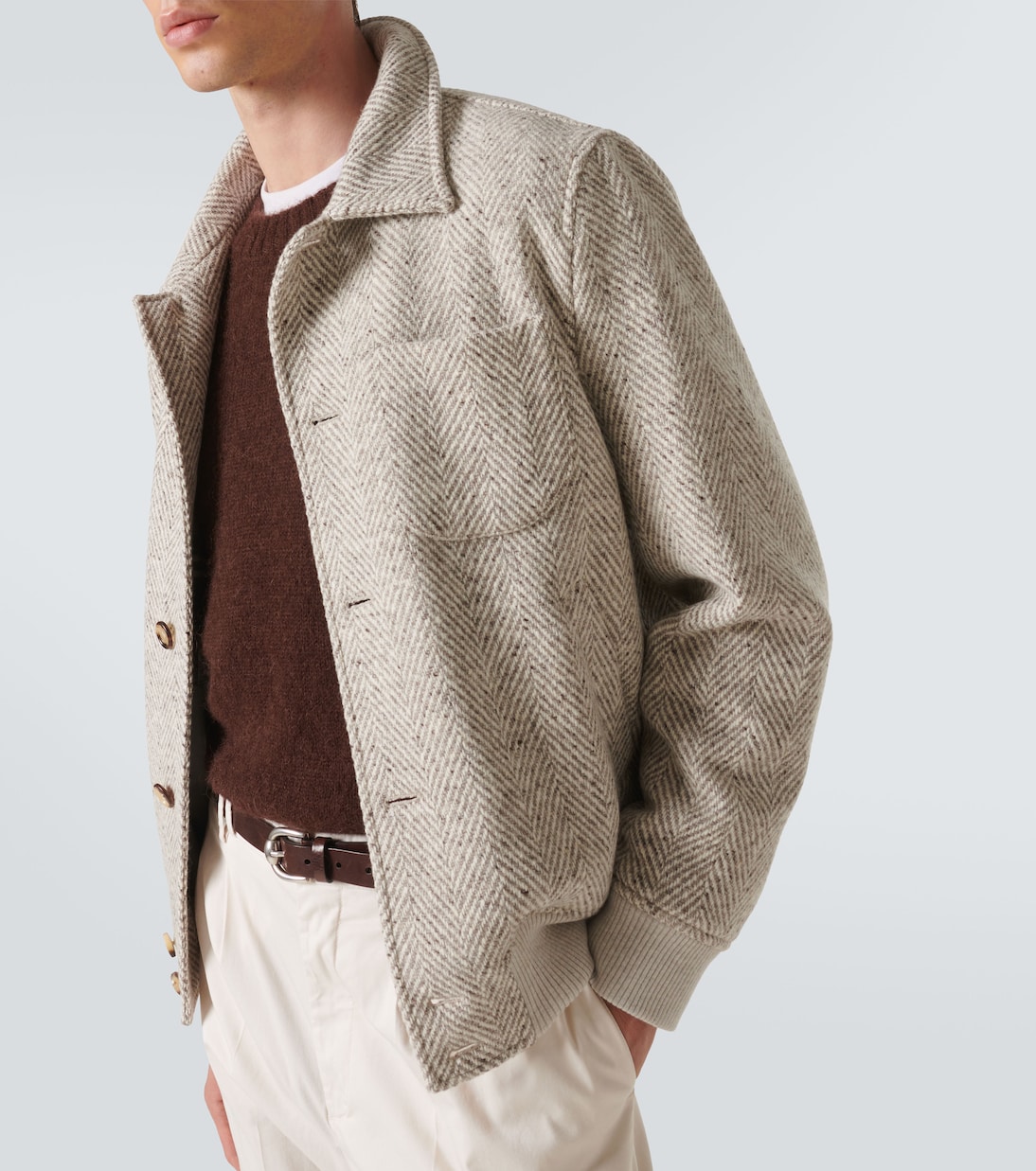 Virgin wool bomber jacket | Brunello Cucinelli