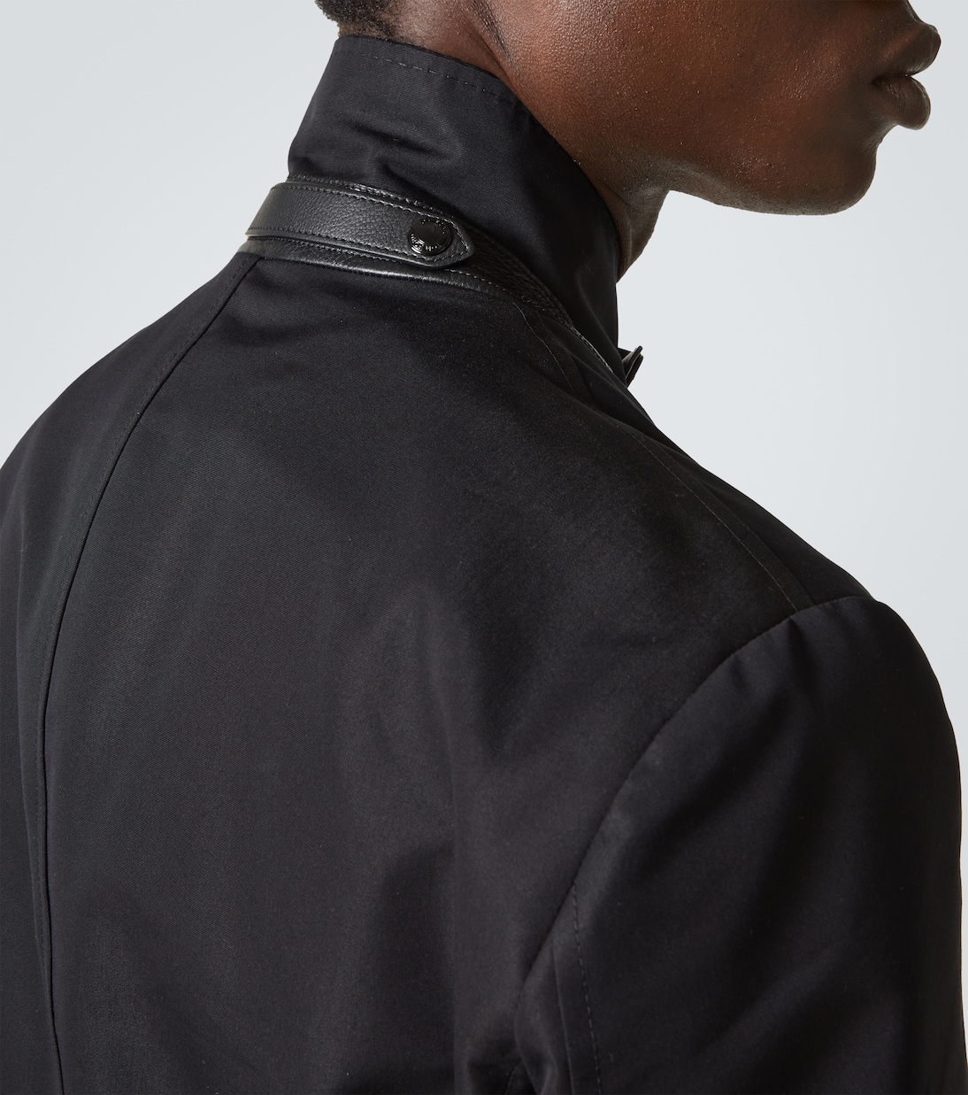 Veste en coton mélangé et cuir | Tom Ford