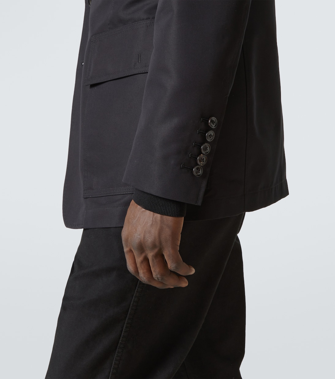 Veste en coton mélangé et cuir | Tom Ford